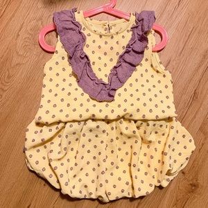 2 pcs set Girls Top and Shorts Outfit Set（New. Only Washed ）